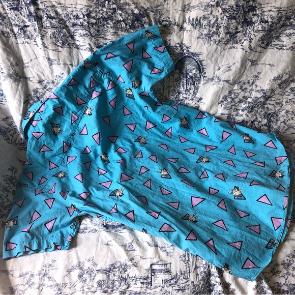 Rocko's Modern Life Nickelodeon Button Up Short Sleeve Shirt Men's S. - Picture 2 of 7